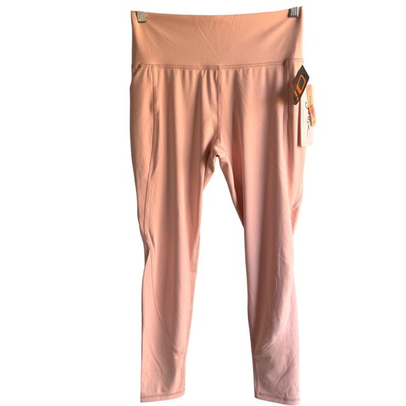 Gottex Peach Skin Collection Peach Whip Compression Leggings W/ Phone Pocket Sli - Picture 1 of 12